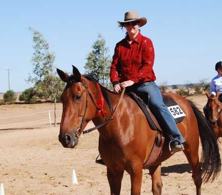 Shannon with her special partner Brodie in the show ring