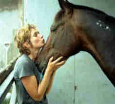 Standardbred Fan Club member Kristina with her horse Danny